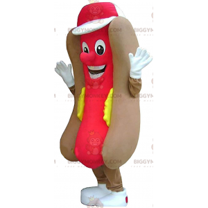 BIGGYMONKEY™ costume mascotte hot dog gigante, costume street