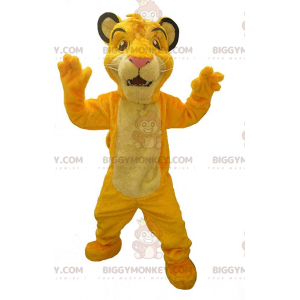 Costume de mascotte BIGGYMONKEY™ de Simba, le célèbre lion du