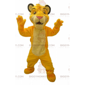 BIGGYMONKEY™ costume mascotte di Simba, il famoso leone del