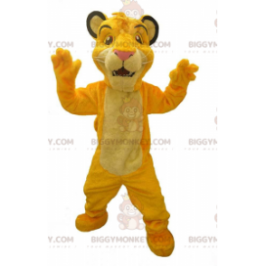 BIGGYMONKEY™ mascot costume of Simba, the famous lion from "The