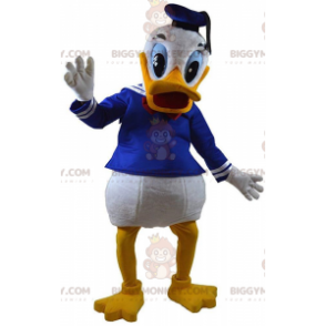 BIGGYMONKEY™ Maskottchenkostüm von Donald Duck, der berühmten