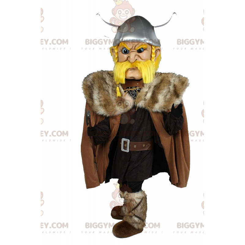 BIGGYMONKEY™ Mascot Costume Blond Viking, Fighting Man, Viking