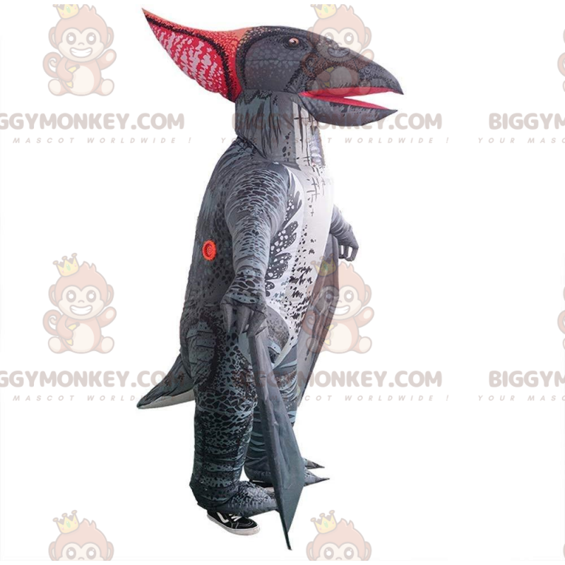 BIGGYMONKEY™ Inflable, Gris, Gigante, Impresionante Disfraz de