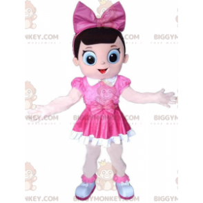 BIGGYMONKEY Female Eagle Mascot Costume with Pink Set.