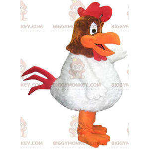 Costume de mascotte BIGGYMONKEY™ de Charlie le coq, personnage
