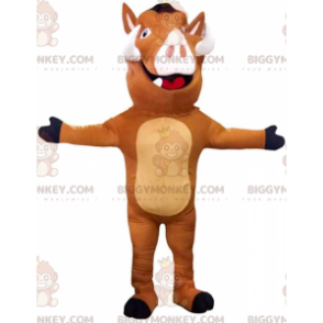 BIGGYMONKEY™ costume mascotte di Pumbaa, il famoso facocero in