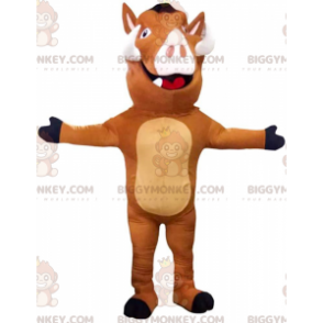BIGGYMONKEY™ maskotkostume af Pumbaa, det berømte vortesvin i