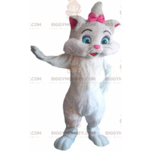 BIGGYMONKEY™ mascot costume of Marie, the famous white kitten