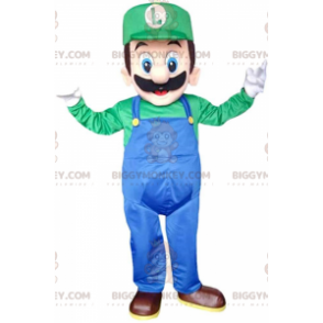 BIGGYMONKEY™ maskotkostume af Luigi, Marios berømte