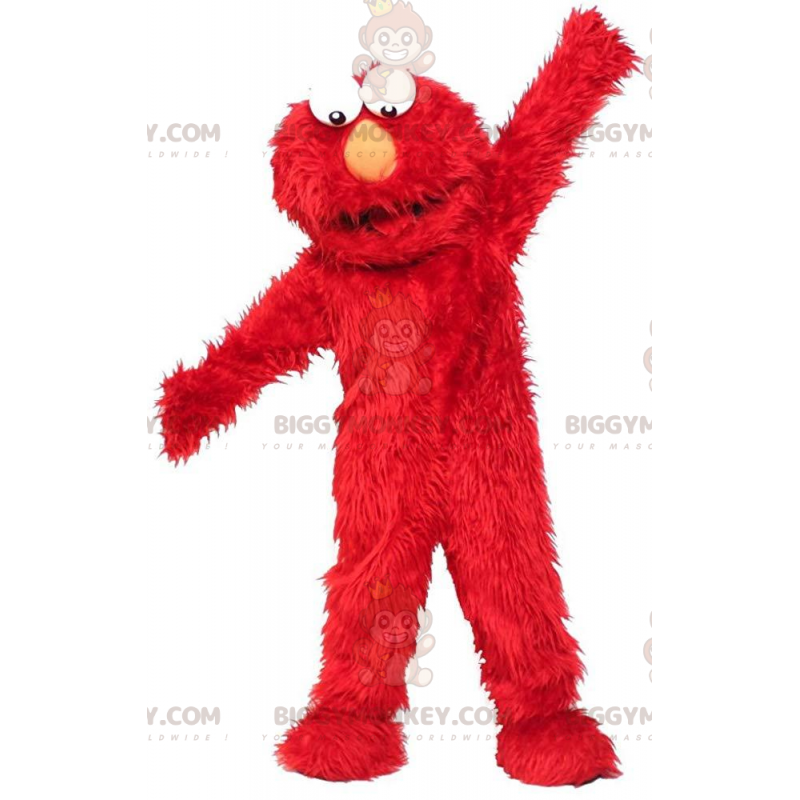 Disfraz de mascota BIGGYMONKEY™ de Elmo, el famoso títere rojo