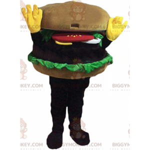 Costume da mascotte hamburger gigante BIGGYMONKEY™, costume da