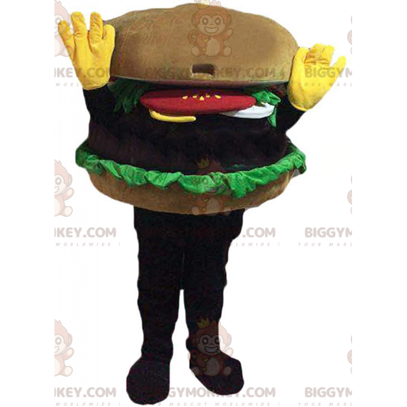 Costume da mascotte hamburger gigante BIGGYMONKEY™, costume da