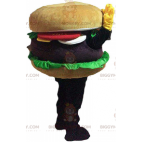 Costume da mascotte hamburger gigante BIGGYMONKEY™, costume da