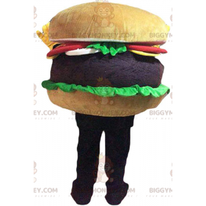 Costume da mascotte hamburger gigante BIGGYMONKEY™, costume da