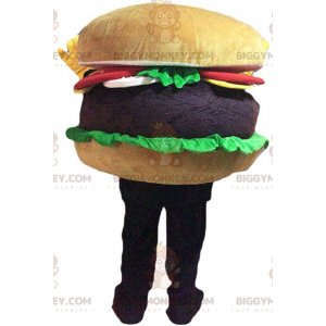 Traje de mascote de hambúrguer gigante BIGGYMONKEY™, fantasia