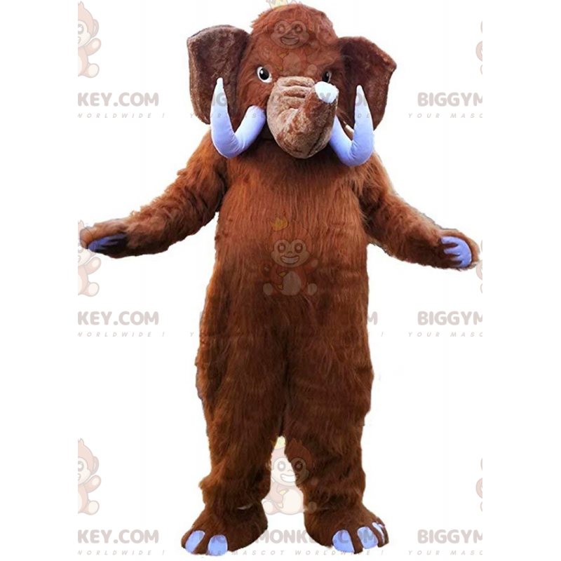 Bruin mammoet Big Tusk BIGGYMONKEY™ mascottekostuum -