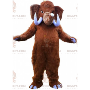 Brown Mammoth Big Tusk BIGGYMONKEY™ Mascot Costume -