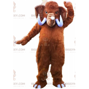 Brown Mammoth Big Tusk BIGGYMONKEY™ Mascot Costume -