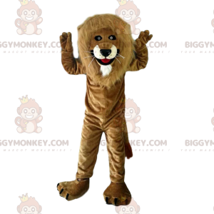 Disfraz de mascota Big Mane Brown Lion BIGGYMONKEY™, disfraz de