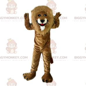 Big Mane Brown Lion BIGGYMONKEY™ Maskottchenkostüm