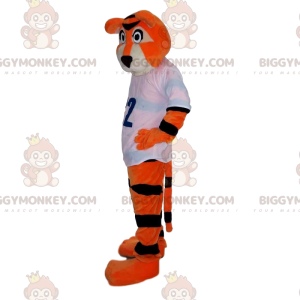 Kostým oranžovo-černého tygra BIGGYMONKEY™ se sportovní košilí
