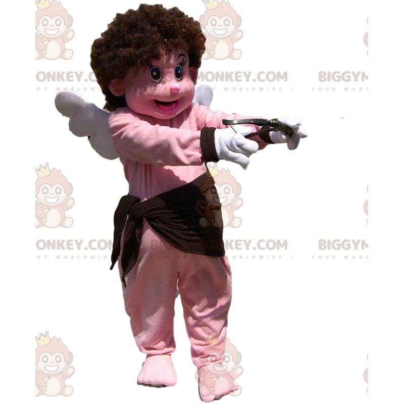 Costume de mascotte BIGGYMONKEY™ de Cupidon avec un ars, des