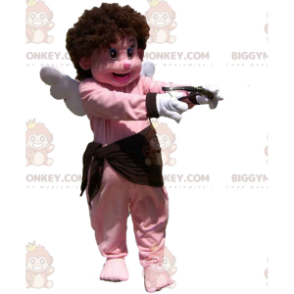 Costume da mascotte Cupido BIGGYMONKEY™ con ars, ali e grande