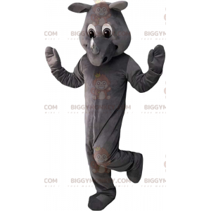 Disfraz de mascota BIGGYMONKEY™ de rinoceronte gris totalmente