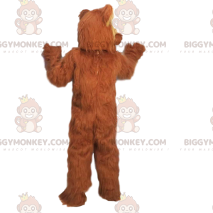 BIGGYMONKEY™ Glutton Mascot Costume, Furry Looking Fierce Brown