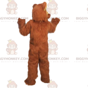 BIGGYMONKEY™ Glutton maskottiasu, karvaisen näköinen kova karhu