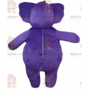 Purple Elephant BIGGYMONKEY™ Mascot Costume, Giant, Plump and