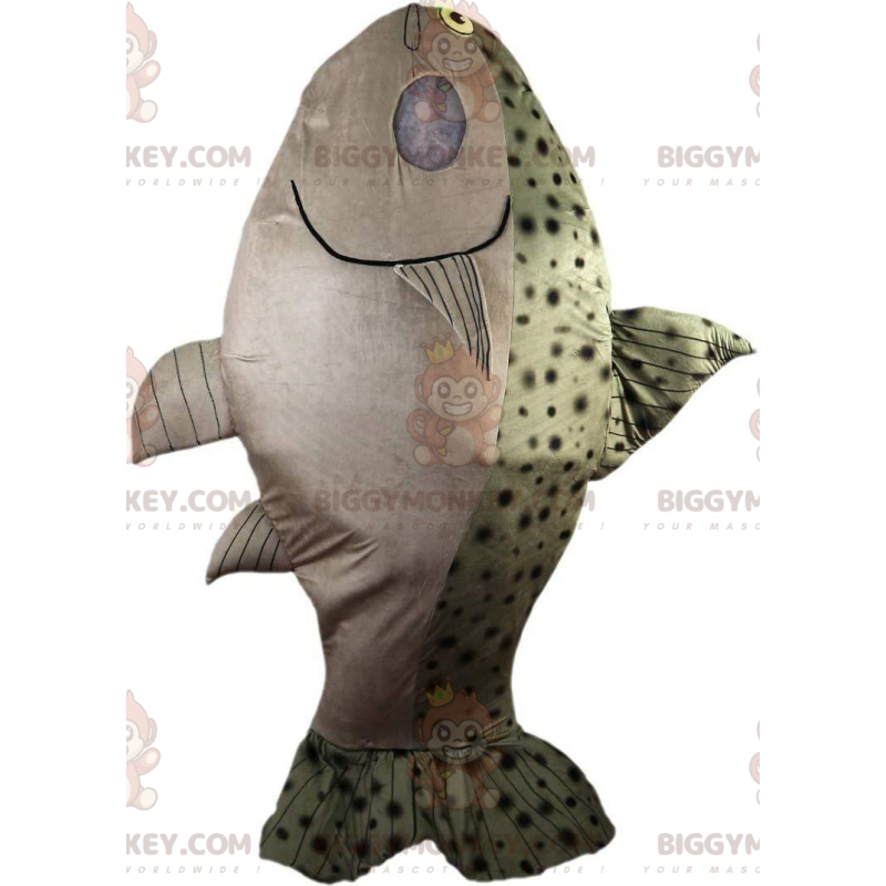 Costume da mascotte BIGGYMONKEY™ salmone gigante, costume da