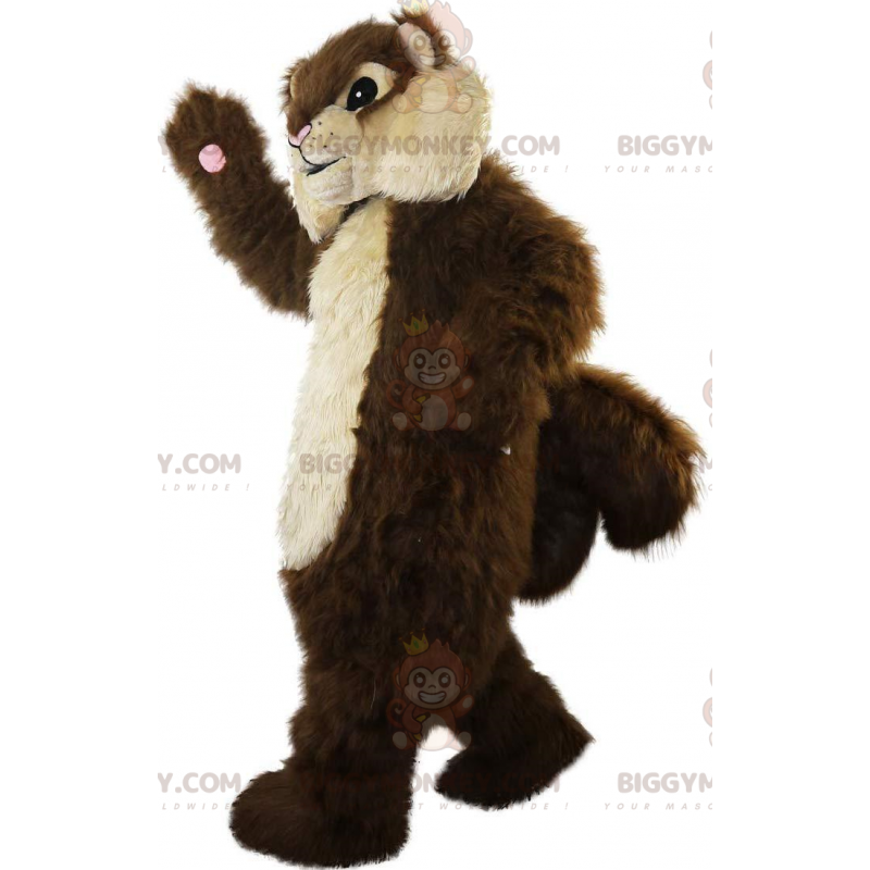 Disfraz de mascota de ardilla marrón y canela BIGGYMONKEY™ Todo