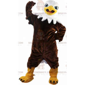 BIGGYMONKEY™ maskotdräkt av stolt och majestätisk brun örn