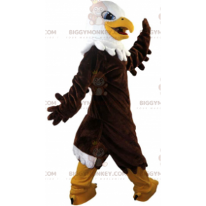 Costume de mascotte BIGGYMONKEY™ d'aigle marron fier et
