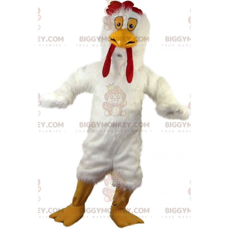 Kostium maskotki BIGGYMONKEY™ wielka biała kura, kostium