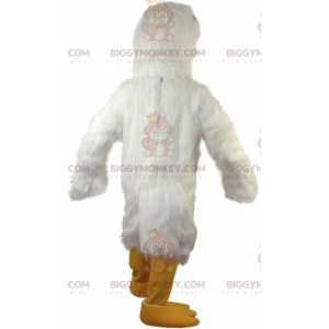 Disfraz de mascota BIGGYMONKEY™ gallina blanca gigante, disfraz