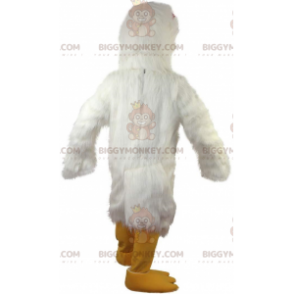 BIGGYMONKEY™ maskotdräkt jätte vit höna, gryta kostym, kyckling