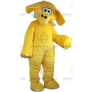 BIGGYMONKEY™ costume mascotte elefante giallo, costume