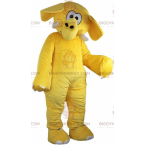 BIGGYMONKEY™ costume mascotte elefante giallo, costume