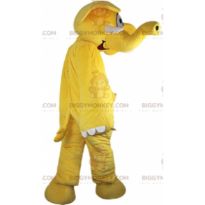 BIGGYMONKEY™ costume mascotte elefante giallo, costume