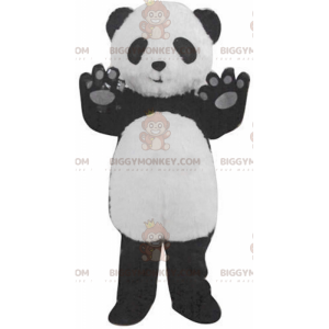 Costume de mascotte BIGGYMONKEY™ de panda noir et blanc géant