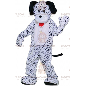 BIGGYMONKEY™ kæmpe dalmatisk maskotkostume, hvidt og sort