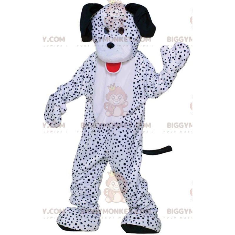 BIGGYMONKEY™ Reusachtig Dalmatisch mascottekostuum, wit en