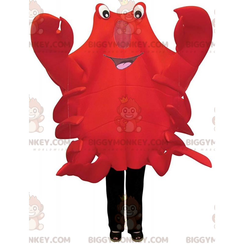 Zeer originele rode krab BIGGYMONKEY™ mascottekostuum