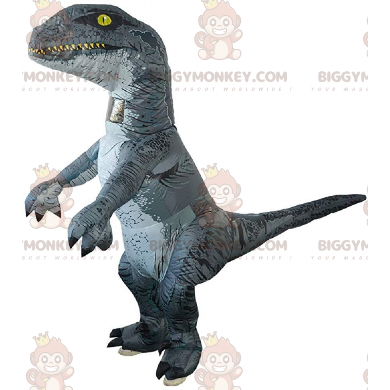 BIGGYMONKEY™ maskotdräkt Velociraptor jätte uppblåsbar