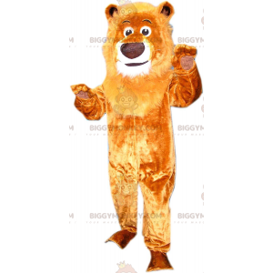 Fantasia de mascote Big Mane Brown Lion BIGGYMONKEY™, fantasia