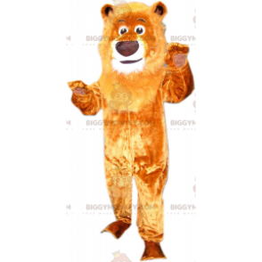 Big Mane Brown Lion BIGGYMONKEY™ Mascot Costume, Feline Costume