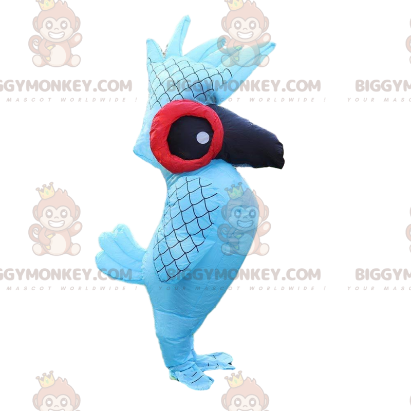 BIGGYMONKEY™ mascot costume inflatable and gigantic parrot