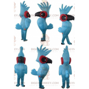 BIGGYMONKEY™ maskotdräkt uppblåsbar och gigantisk papegoja